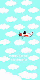 黑猫飞行员 手机壳 图案