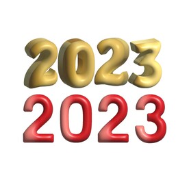 创意立体3d数字2023