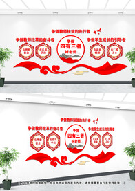 四有三者好老师文化墙