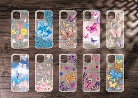 花朵蝴蝶手机壳