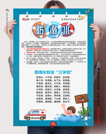 暑期防溺水常识宣传海报