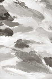 轻奢装饰画 灰白抽象画