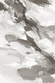 轻奢装饰画 灰白抽象画