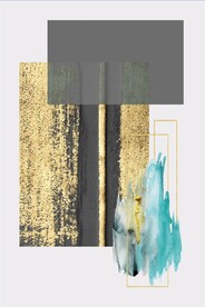 轻奢装饰画 金色抽象画