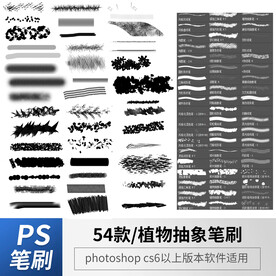 植物抽象笔刷