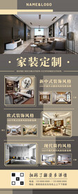 家装定制案例海报