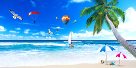 蓝天白云 天顶画