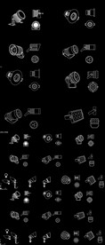 聚光灯CAD图库