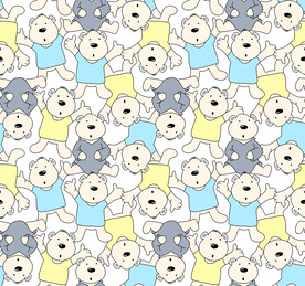 大牌卡通抽象小熊