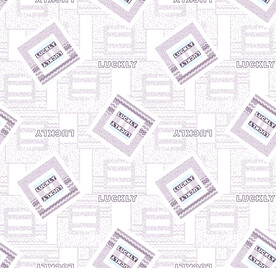 大牌方形字母印花