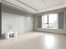 现代极简 轻奢客厅 空场景