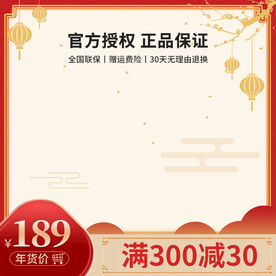 红色主图 年货节主图通用主图