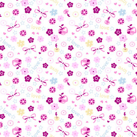 数码小清新碎花