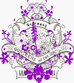 数码乱花裁片抽象