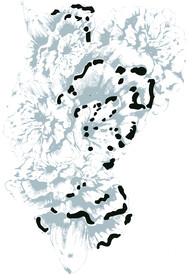 数码大花裁片定位