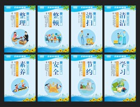 企业8S管理展板