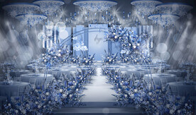 蓝色婚礼设计