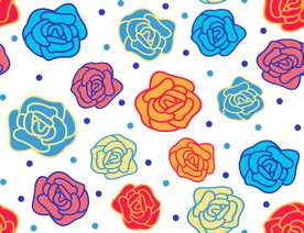 数码卡通玫瑰花