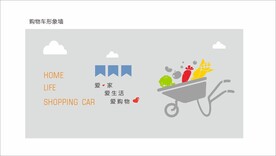 超市墙面文化入口