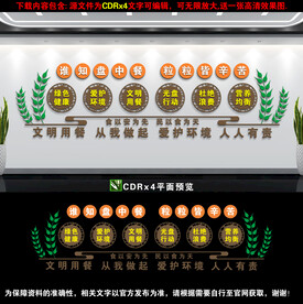 学校食堂文化墙