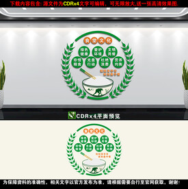 学校食堂文化墙