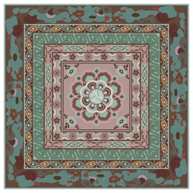 敦煌莫高窟中唐三兔莲花纹藻井