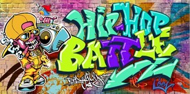 欧美风街头涂鸦餐饮酒吧背景墙