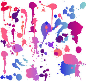 水墨喷溅PNG格式效果图