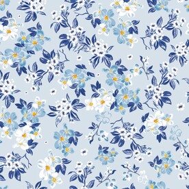 蓝色碎花   田园风