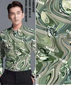 数码印花 男装几何尼彩大牌