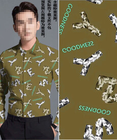 数码印花 男装潮牌几何字母大牌