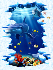 水族馆立体画