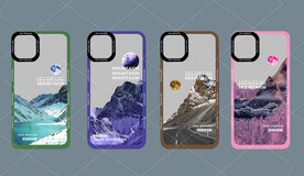 山峰月球手机壳