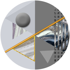 轻奢装饰画 圆形几何抽象