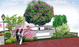 小品 休憩景观绿化