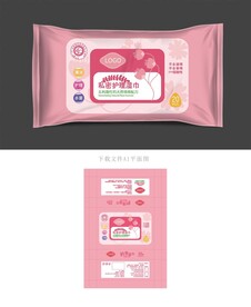 女性湿巾包装