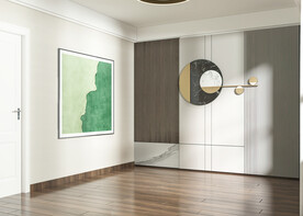 现代卧室空场景