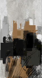 抽象水墨油画玄关装饰画 