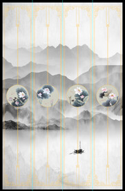 高清分层推拉门打印图