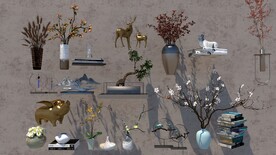 禅意摆件SU模型