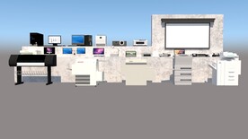 办公设备办公电器SU模型