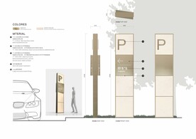停车场导视立牌