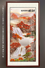 玄关鸿运当头装饰画