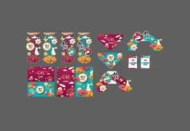 商超中秋软装美陈布置