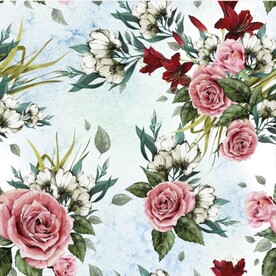 手绘花卉线稿图