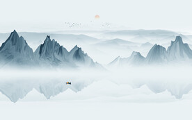 水墨山水画