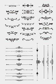 CDR欧式花纹花边装饰