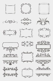 欧式装饰花纹边框花边