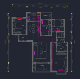 暖气片平面布局图
