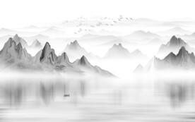 水墨山水图